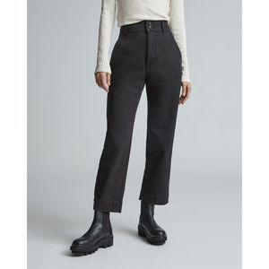 Everlane The Organic Straight-Leg Crop Pant Black Denim Size 2 NWT
